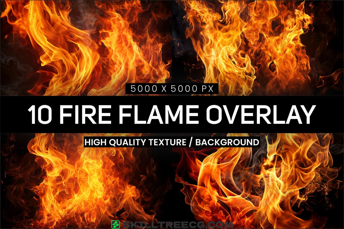 Fire Flames Backgrounds and Overlays（361634）-技能树